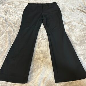 WHBM black ines boot cut pants